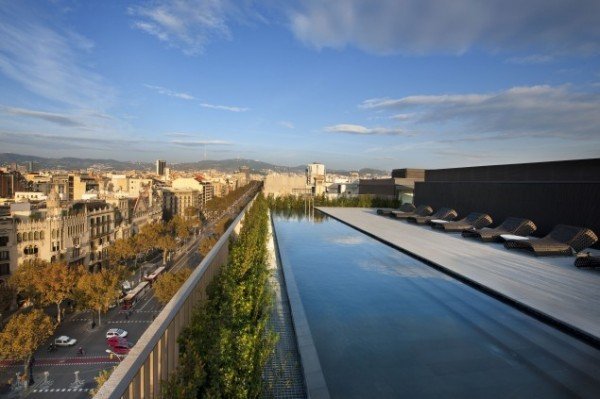 Roof Top Pool @ Mandarin Oriental in Barcelona, Spain
