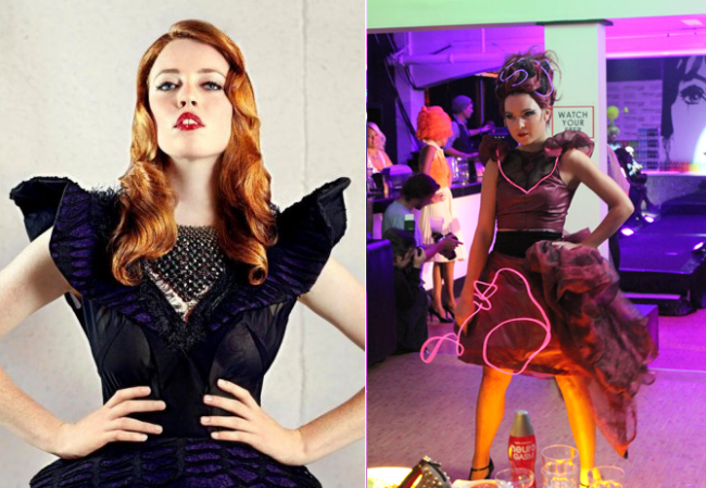 Runway to Freedom will feature work from rising Seattle-based designers, such as Justin Zachary Bartle (left) and Rene Ropas (right)