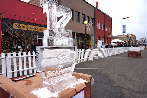 Winterfest 12th Man Ice Sculpture image by Sharlyn Petit