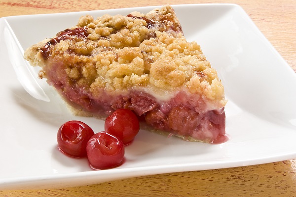 Sour Cherry Crumble. Photo by Ray Jeffrey.