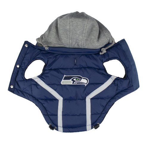 Seahawks Puffer Vest by Bow Wow and Woofs.