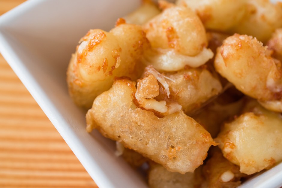 Crispy fried cheese curds. 