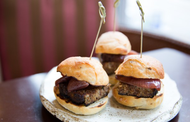 Meatloaf sliders. Photo by Adela Lee.