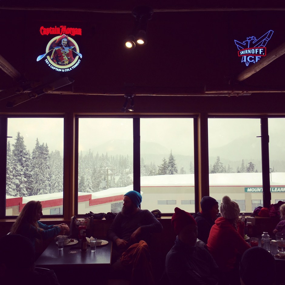 Slopeside dining on Mount Washington by Corinne Whiting
